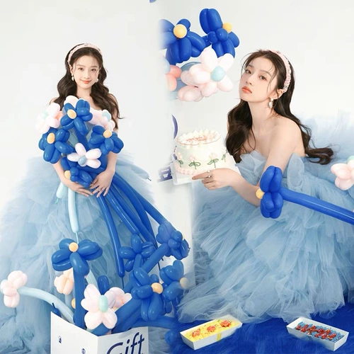 Новая свадебная фото студия цветной прядь тематическая фотография синий свет свадебное фото платье личное искусство фото одежда одежда