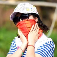 Kai Bắc Kinh Du lịch ngoài trời Magic Turban Bib Cưỡi đầu che mặt chống nắng Mặt nạ thể thao thoáng khí khăn rằn