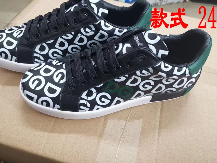 Style (24)European station 2020 new pattern cowhide Round head Frenulum letter leisure time fashion Little white shoes Low Gang men and women shoes Couple shoes