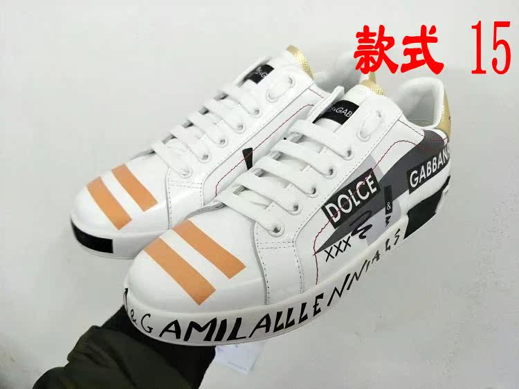 Style (15)European station 2020 new pattern cowhide Round head Frenulum letter leisure time fashion Little white shoes Low Gang men and women shoes Couple shoes