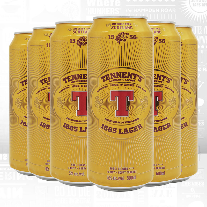 <span>临期白菜！</span>英国进口，Tennent's 替牌 醇正拉格啤酒 500mL*12听 