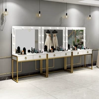 База под макияж подходит для фотосессий с подсветкой, профессиональный косметический туалетный столик, популярно в интернете, для салонов красоты
