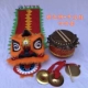 8 -INCH Lion 8 -INCH DRum Orange Fustry Fiece Set Set