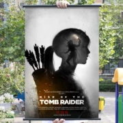 [Flange] Tomb Raider 10: Rise xung quanh bộ sưu tập trò chơi tranh Laura trang trí vải áp phích trò chơi - Game Nhân vật liên quan