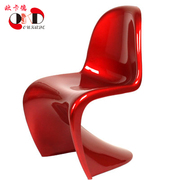 Nhà thiết kế nội thất Ou Kaide sơn mài bình thường ghế thép kính công ty tiếp nhận ghế Pan Dong ghế đàm phán ghế