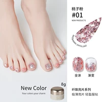 Emerald Green Sequins 01#Peach Powder -8g