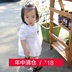 Cô gái mùa hè ăn mặc trẻ em của phần mỏng cotton và linen bé xù ngắn tay váy 2018 trẻ em Hàn Quốc phiên bản của công chúa ăn mặc Váy