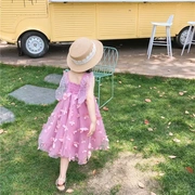 Mùa hè 2019 trẻ em mới mặc một thế hệ bé gái mùa hè váy ba chiều bướm sáu một váy hiệu suất - Khác