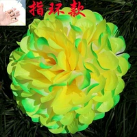 Тканевое кольцо пальца (желтый смешанный зеленый зеленый цвет)