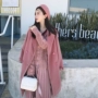 CW lỗi tùy chỉnh Hàn Quốc đôi ngực áo len nữ dài hồng tính khí ve áo áo len áo hoodie nữ cute