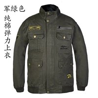 Военный зеленый 9700 чистый хлопковый топ