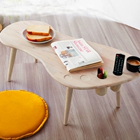 Căn hộ nhỏ nhập khẩu sáng tạo và thiết thực nhà hiện đại tối giản bàn chân trà lớn tất cả đồ gỗ phòng khách đa chức năng - Bàn trà bàn tròn sofa