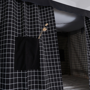 Sinh viên ký túc xá giường rèm cửa dưới giường 幔 công chúa gió nữ phòng ngủ trên cửa hàng tạo tác đơn giản Hàn Quốc rèm che lưới
