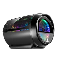 Игра в газовые бомбы Jiayuan Gaming Online Cafes Alien Rgb Computer Case 180 градусов полной боковой прозрачной графической карты M -TX Вертикальная установка
