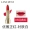 Lanxiu gilt color matte lipstick, son bóng lâu trôi, son không vạch, cốc chống dính cô đào màu đỏ cherry - Son môi