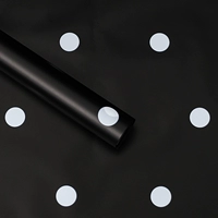 Черный+белый (точка медово сахарная бумага) 20 фотографий/сумка