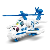 Инерционный вертолет со светомузыкой, авиалайнер, полицейская машина, модель автомобиля с подсветкой, светодиодная лента с музыкой, игрушка, подарок на день рождения