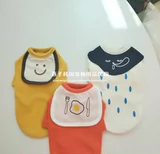 Ласточка корейская домашняя одежда, кошка и собака чистые хлопковые короткие рукава, нагрудника милые топы