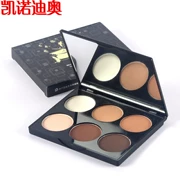 Kenodio Makeup Phấn sửa màu sáu chiều làm sáng bóng Ba màu phấn bóng cao Kết hợp sửa chữa phấn bóng mũi - Mỹ phẩm nam giới