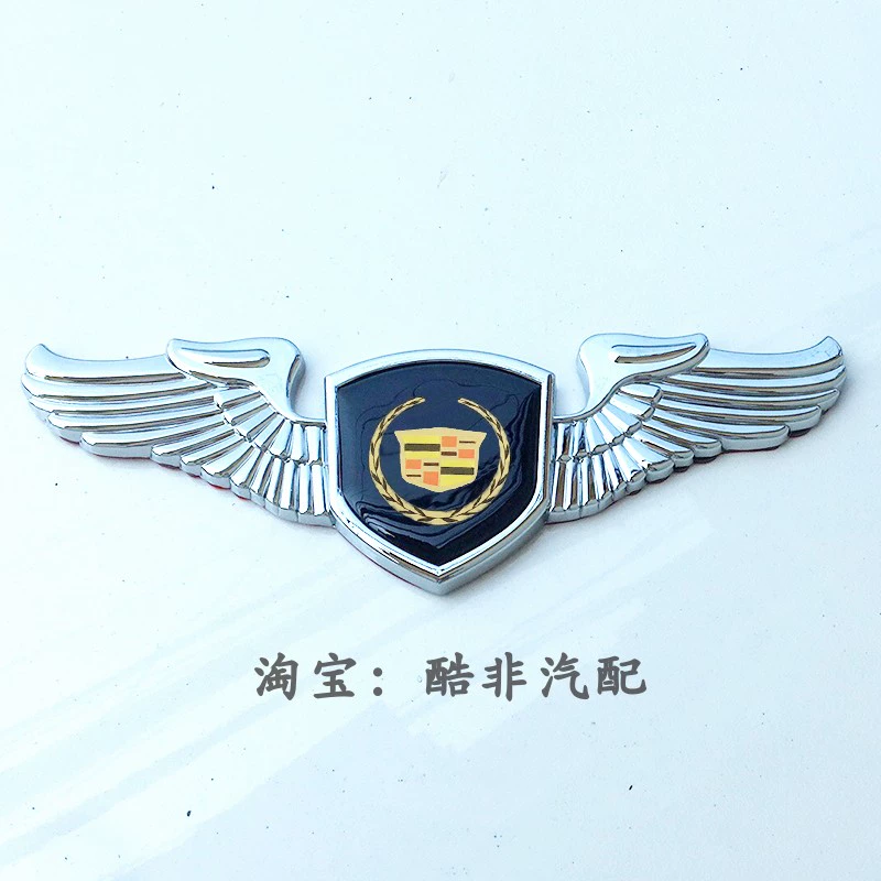 biểu tượng xe hơi Thích hợp cho Cadillac CT5XT5XT4XT6 logo xe logo logo động cơ kim loại của Eagle Wings Wings tem xe ô tô dán decal ô tô 