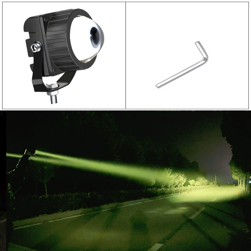 đèn led gầm ô tô Xe LED Spotlight Off -Road Xe laser High -beam Van Cars Mid -NET Light Sửa đổi thanh mặt trước Đèn sương mù Mobilizer Universal đèn gầm ô tô đèn xenon ô tô 