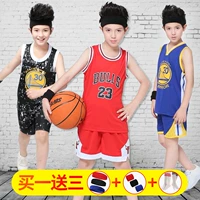 Trẻ em đồng phục bóng rổ phù hợp với bé trai 6 mùa hè 12-5 tuổi cơ sở học sinh trung học 3 trẻ em lớn thể thao áo bé trai quần áo bóng rổ dài	
