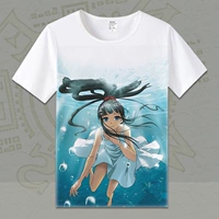 Anime ăn cắp sao Tháng Chín ngày Haoyue Tháng Mười Tháng Mười Harajuku phong cách phim hoạt hình xung quanh T-Shirt nam giới và phụ nữ mùa hè ngắn tay t-shirt sinh viên hình dán elsa