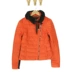 Áo khoác ngắn mùa đông mới của phụ nữ lông cổ áo khâu chéo dây kéo dài tay áo giảm béo áo khoác ấm áp nữ Xuống áo khoác