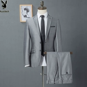Bộ đồ vest nam phù hợp với bộ đồ sáng màu dành cho doanh nhân chuyên nghiệp ăn mặc phù hợp với phiên bản tiếng Hàn