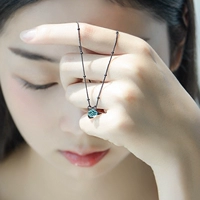Оригинальное дизайнерское ожерелье, короткая цепочка до ключиц, чокер, аксессуар, серебро 925 пробы, в корейском стиле, простой и элегантный дизайн