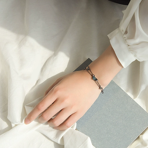 Оригинальный браслет, аксессуар для друга, серебро 925 пробы, простой и элегантный дизайн, подарок для девушки