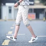 Mùa hè Phân tử Nam Phiên bản Hàn Quốc của xu hướng 6 điểm và bảy điểm ở giữa đường ngắn lỏng lẻo 7 sáu điểm halon ngắn mạch nửa chân shop quần áo nam