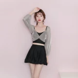 Раздельный купальник, лонгслив, популярно в интернете, подходит для подростков, изысканный стиль