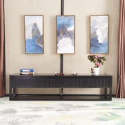 Mới Trung Quốc tủ gỗ rắn Tủ phòng khách hoàn chỉnh bộ nội thất mô hình nhà đầy đủ nhà tùy chỉnh kỹ thuật nội thất hỗ trợ bản đồ