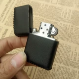 Зажигалка, черный универсальный кожаный защитный чехол ручной работы, из натуральной кожи