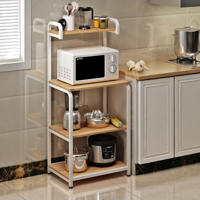 厨房微波炉架子置物架收纳储物架多层电饭煲架3层锅架烤箱架落地