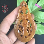 Antique jade antique Ming và Qing chiến tranh Han cổ ngọc cũ ngọc bích ngọc bích đồ trang trí ngọc bích cổ đại nhân vật mặt dây chuyền
