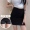 Black safety pants with hip wrap skirt