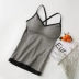 Camisole nữ vẻ đẹp trở lại mạng lưới màu đỏ gợi cảm hàng đầu với ngực pad đồ lót đáy quần lót chống ánh sáng có thể được mặc ngực - Ống bra cho nàng lép Ống