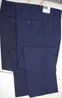 Заводская цена свободна от горячего источника и осени в середине осени, мужские западные брюки в два раза сгибаются свободными версиями средних и пожилых брюк черные/темно -синие