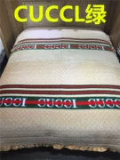 Chăn gói nhà đa chức năng lớn dày ấm pha lê cashmere trải giường ren phong cách Hàn Quốc giường đơn hai mặt - Trải giường