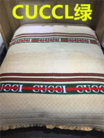 Chăn gói nhà đa chức năng lớn dày ấm pha lê cashmere trải giường ren phong cách Hàn Quốc giường đơn hai mặt - Trải giường ga trải giường cotton