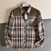 (Трансграничная торговля), бархатная зимняя утепленная утеплённая рубашка с пухом