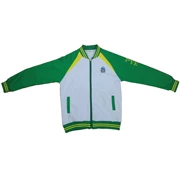 2018 mới Panyu đồng phục học sinh tiểu học đồng phục mới áo khoác phụ huynh tùy chỉnh mùa xuân và mùa thu dây kéo trẻ em màu xanh lá cây