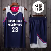 Quần áo bóng rổ phù hợp với nam trẻ em sinh viên jersey phù hợp với nam cạnh tranh đào tạo nhóm mua mùa hè đồng phục đội tùy chỉnh