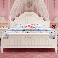 Bộ đồ nội thất phòng ngủ mới kết hợp bộ phòng ngủ chính công chúa giường ngủ tủ quần áo bàn trang điểm sáu bộ bộ nhà Hàn Quốc kệ tivi gỗ