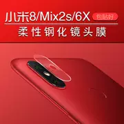 Millet 8 6X điện thoại di động ống kính cường lực phim gạo đỏ note5 camera phía sau bảo vệ phim vòng mix2s phụ kiện phim quay lại
