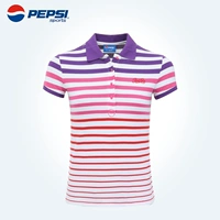 PEPSI Pepsi bông thể thao t-shirt nữ polo áo sơ mi led ngắn tay áo 2018 new loose hoang dã sinh viên áo thun polo nam cao cấp