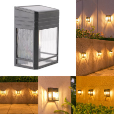 Стены стиральная света 太阳能暖光氛围钨丝壁灯门柱室外阳台洗墙灯户外篱笆灯照明小夜灯