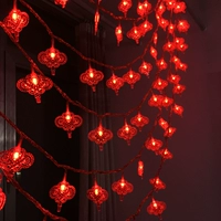 Новогодние украшения светодиодная светодиодная световая струна светлый цвет китайский перекресток световые светильники весенний фестиваль Новый год световой батарея